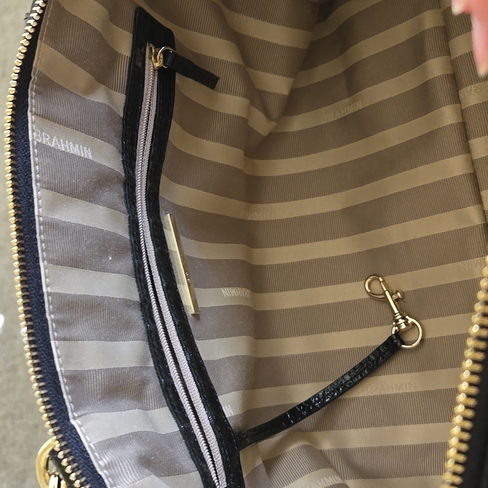 BRAHMIN large tote black/grey - Picture 6 of 9